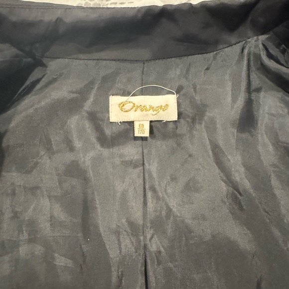 Vintage Brand Orange | Dark Espresso Kimono Wrap Jacket - Size S - Picture 7 of 8